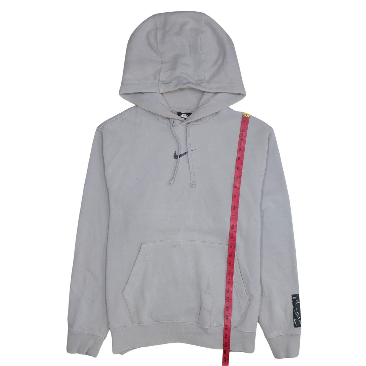 Nike Men's Grey Pullover Hoodie S Classic Fit Sportswear