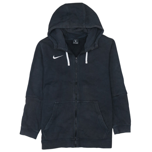 Nike Men's Black Full Zip Hoodie L Logo Sportswear Fleece