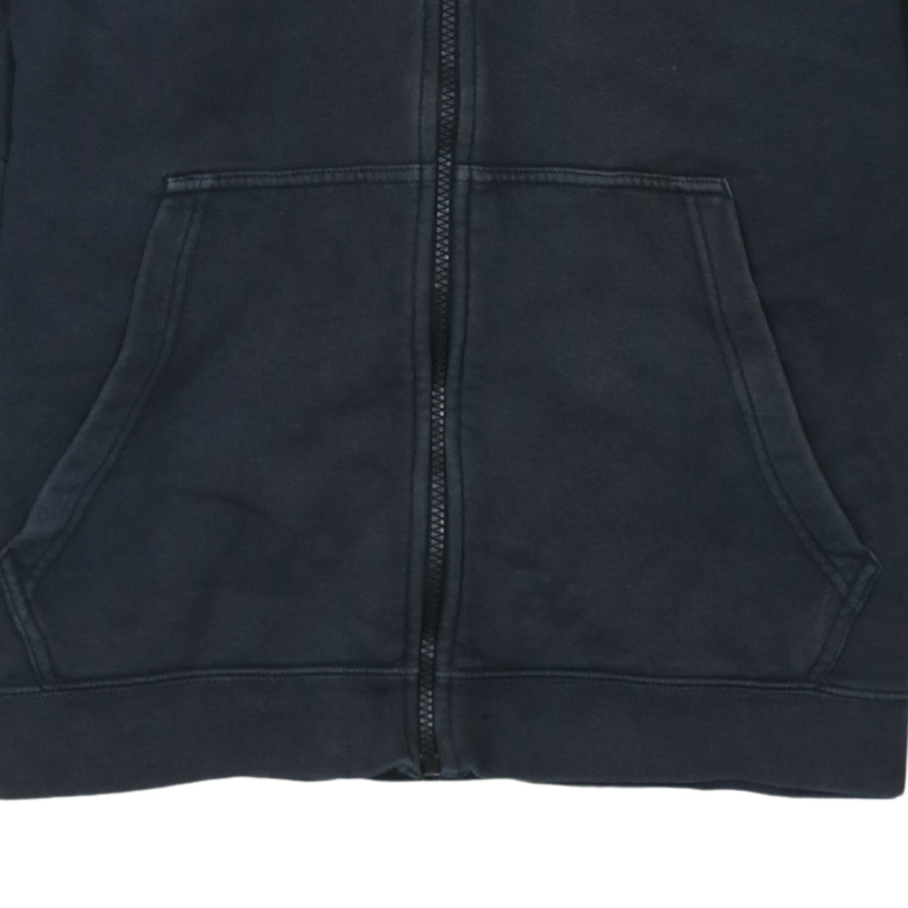 Nike Men's Black Full Zip Hoodie L Logo Sportswear Fleece