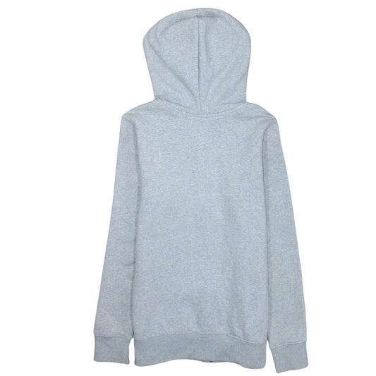 Adidas Womens Grey Full Zip Hoodie Size 12 Classic 3-Stripes