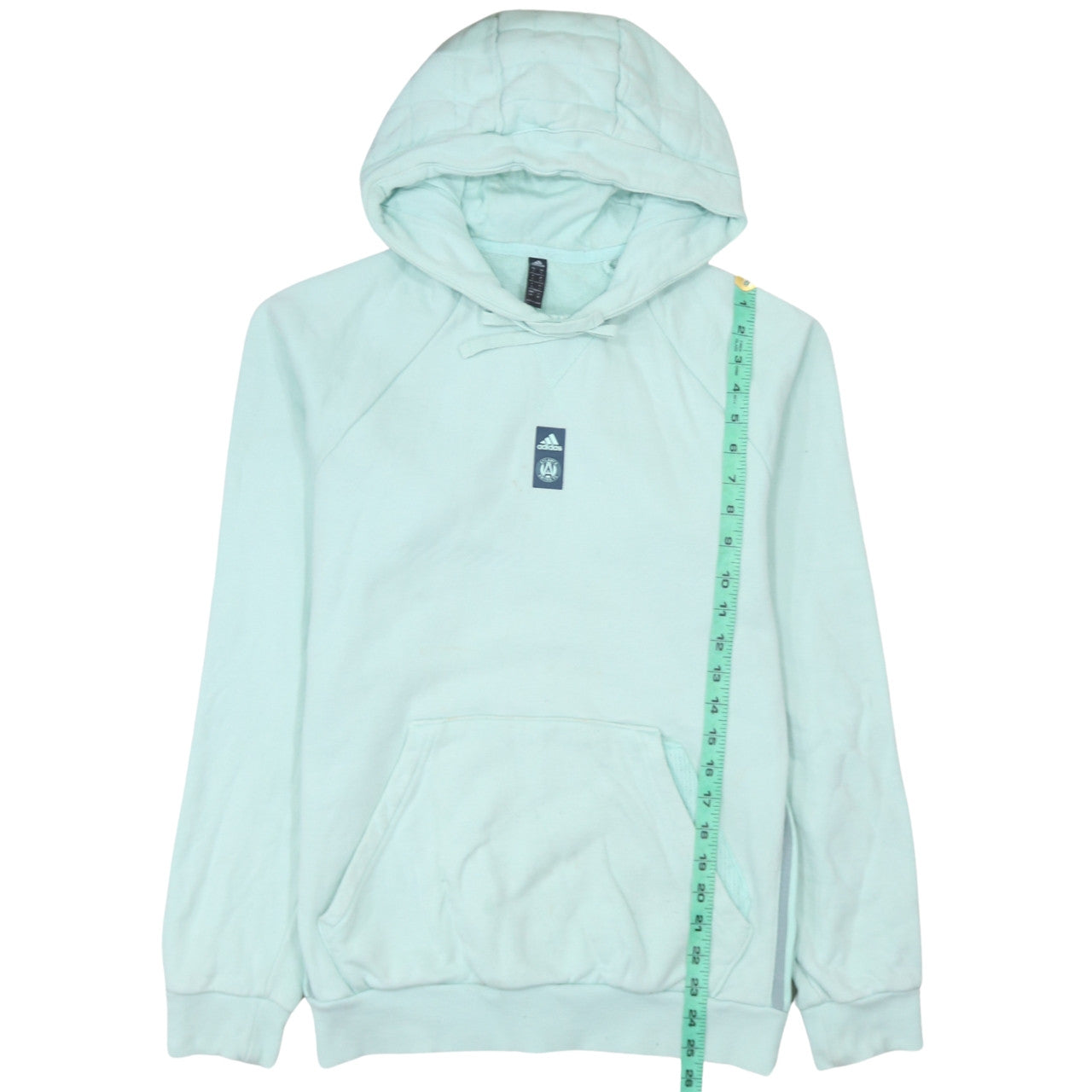 Adidas Men's Mint Green Pullover Hoodie Small Cotton Fleece