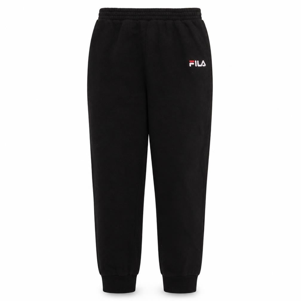 FILA Boys Black Jogger Trousers 13-15 Years Fleece Activewear Pants
