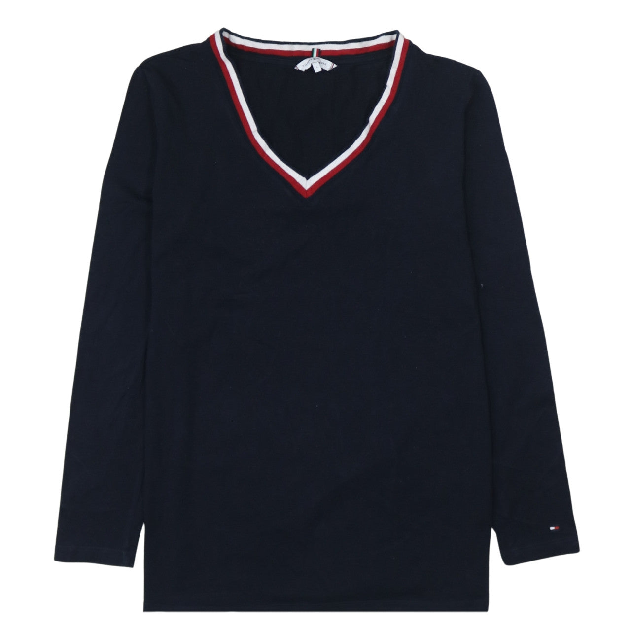 Tommy Hilfiger Men’s Blue V-Neck Pullover Sweatshirt L