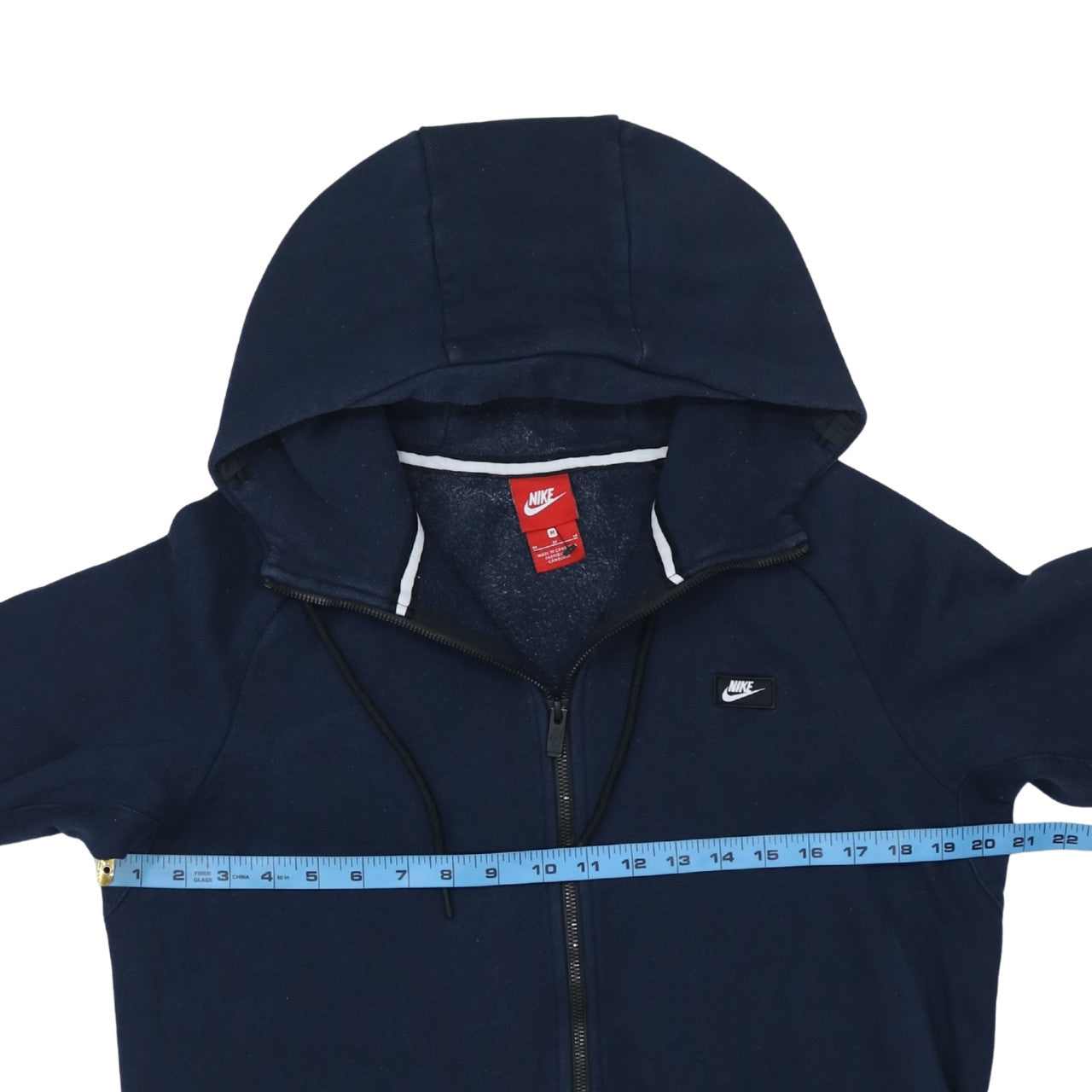 Nike Men's Blue Full Zip Hoodie Size M Fleece Sportswear