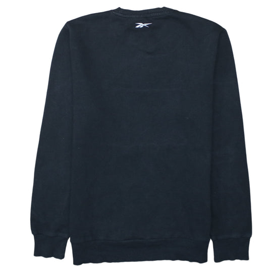 Reebok Men's Black Crew Neck Logo Sweatshirt Size M Regular Fit