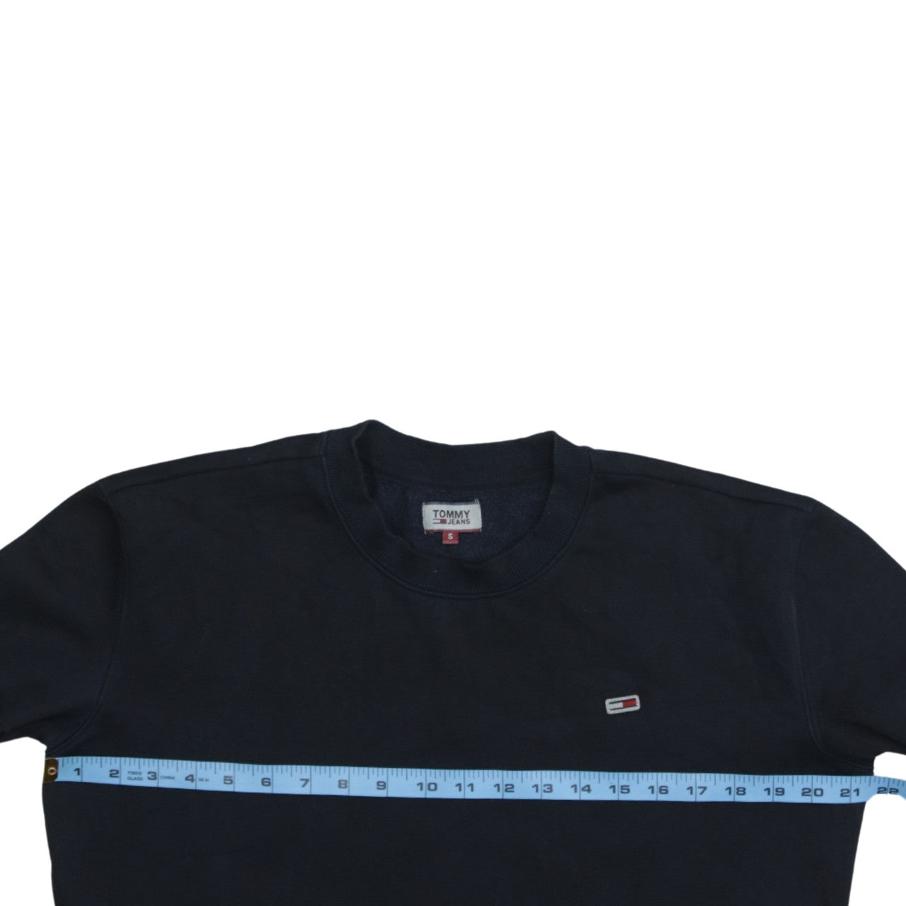Tommy Jeans Men’s Blue Logo Crew Neck Sweatshirt Size S