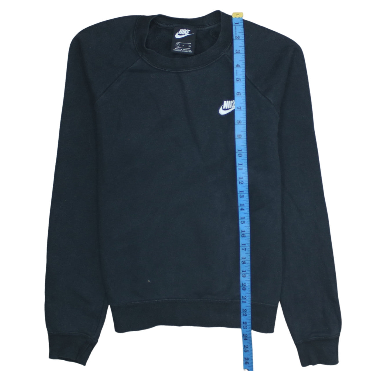 Nike Women’s Black Small Crew Neck Pullover Sweatshirt 80% Cotton