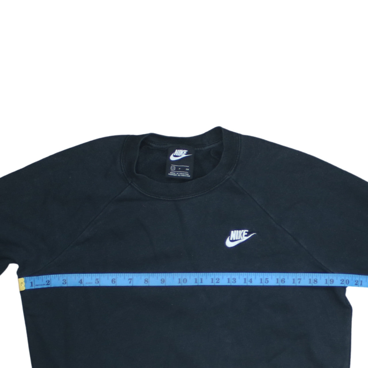 Nike Women’s Black Small Crew Neck Pullover Sweatshirt 80% Cotton
