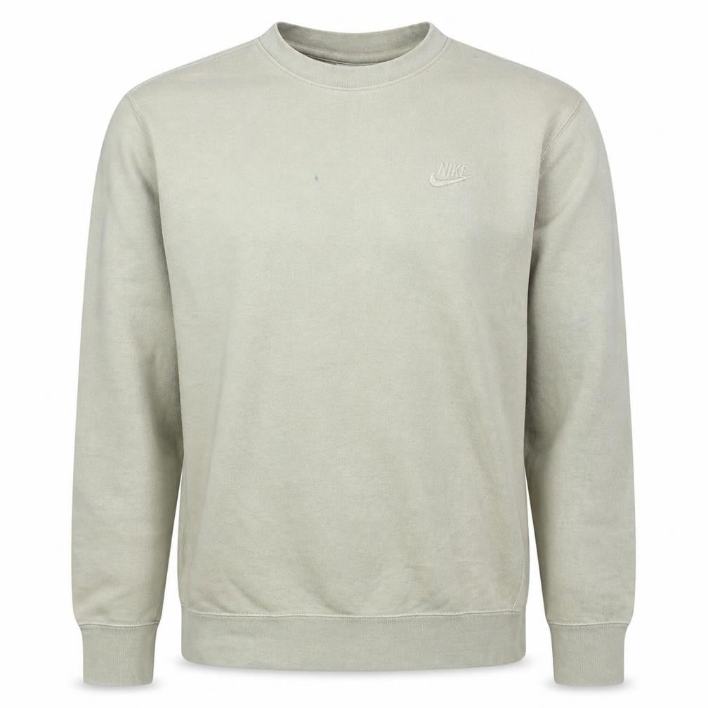 Nike Men's Beige XS Crew Neck Long Sleeve Pullover Sweatshirt