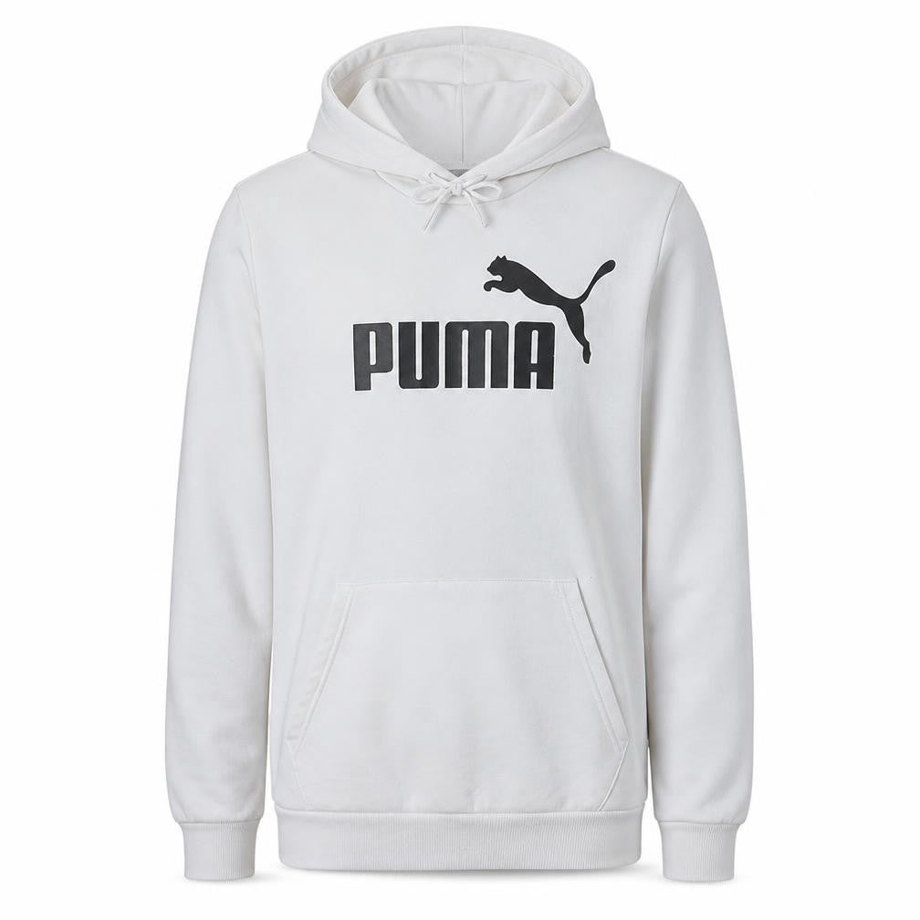 PUMA Men's White Pullover Hoodie Small Regular Fit Sportswear