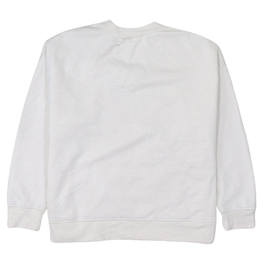 Disney Womens Ivory Mickey Mouse Graphic Pullover Sweatshirt XL