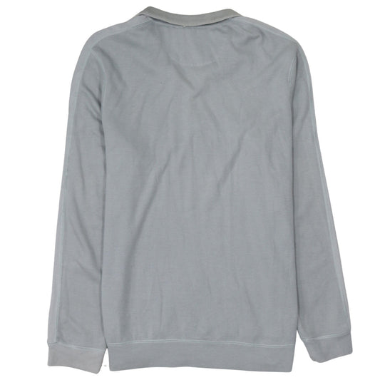 Calvin Klein Men's Grey Classic Fit 1/4 Zip Cotton Sweatshirt Size L