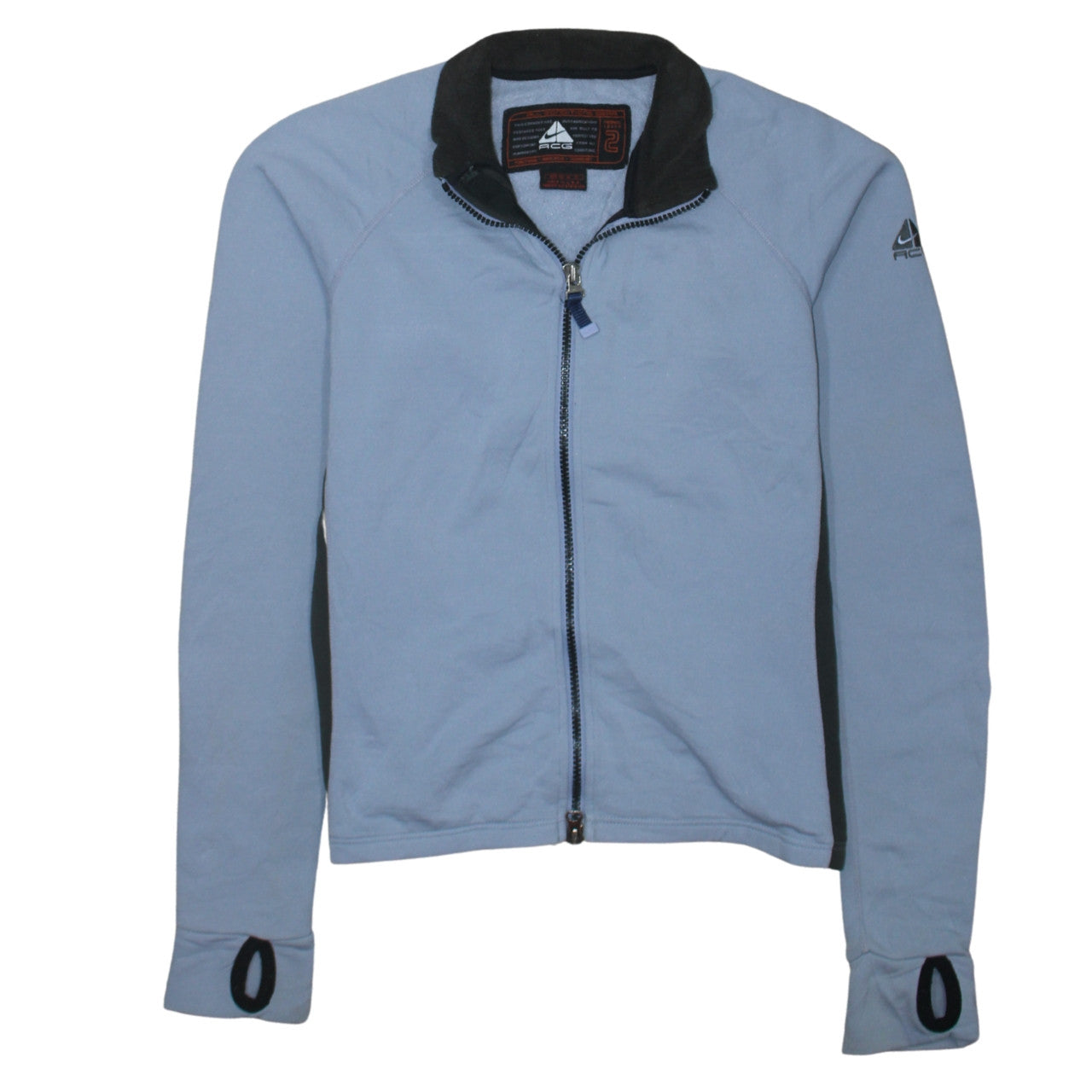 Nike ACG Women Blue Full Zip Thermal Sweatshirt Size M