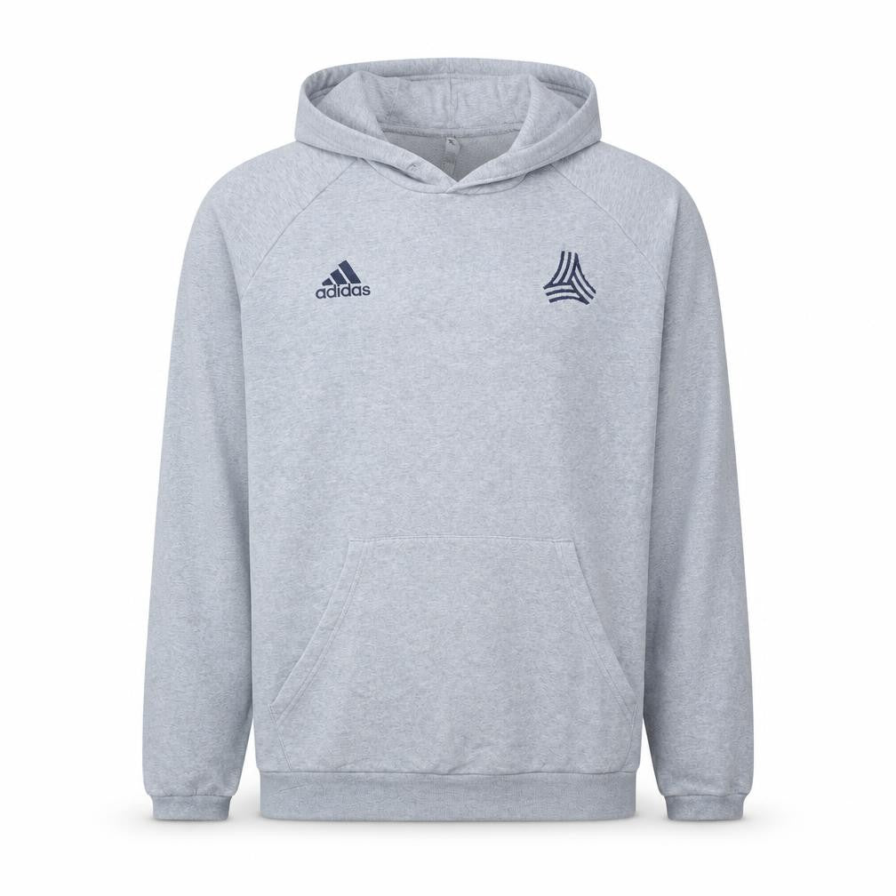 Adidas Men's Grey XL Pullover Hoodie Fleece Sports Sweatshirt