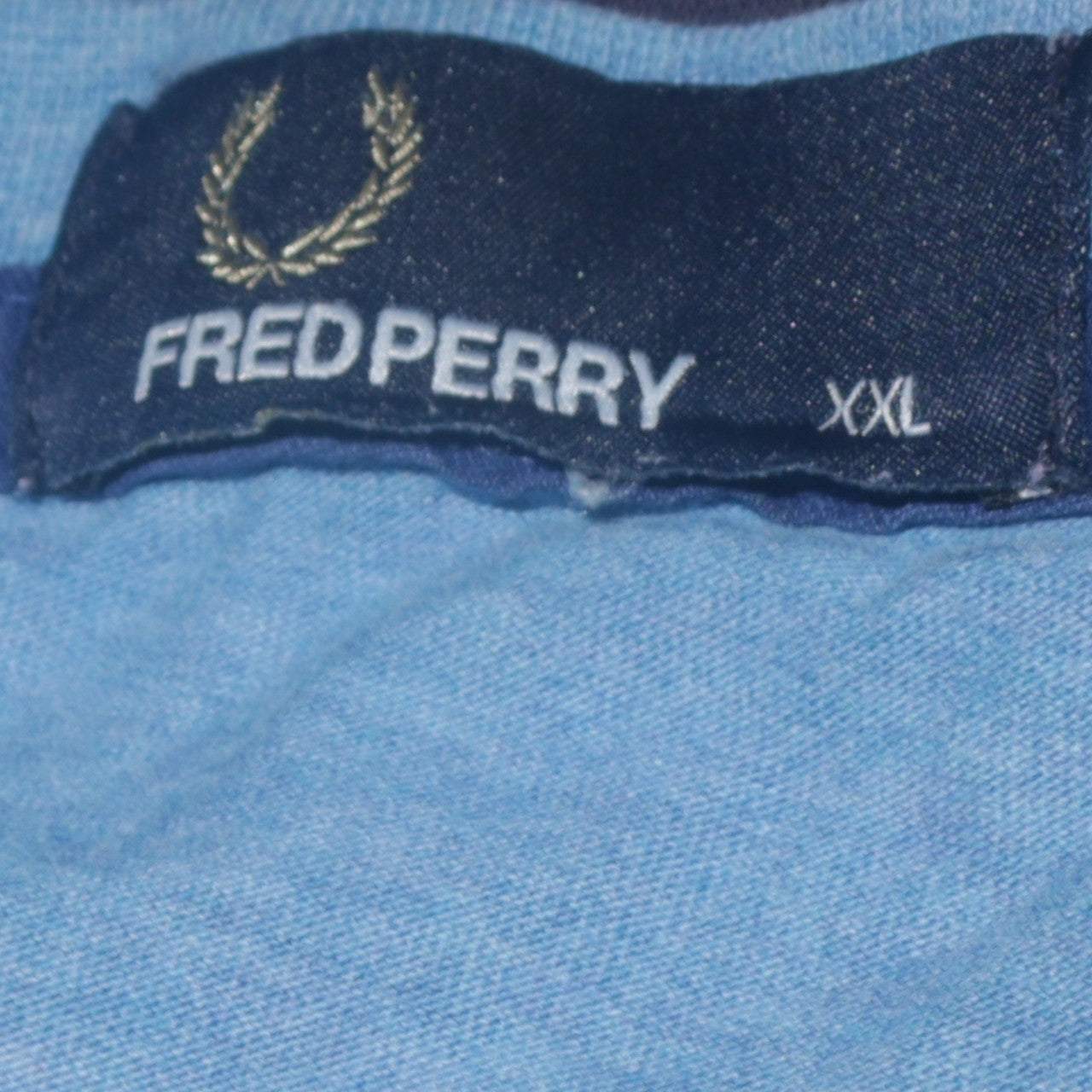 Fred Perry Men's Blue 2XL Crew Neck Cotton Jersey T-Shirt