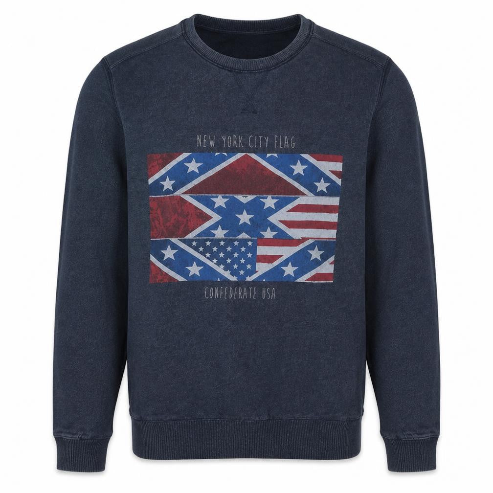 Kahoolawe Island Men's Blue Graphic Crew Neck Pullover Sweatshirt M