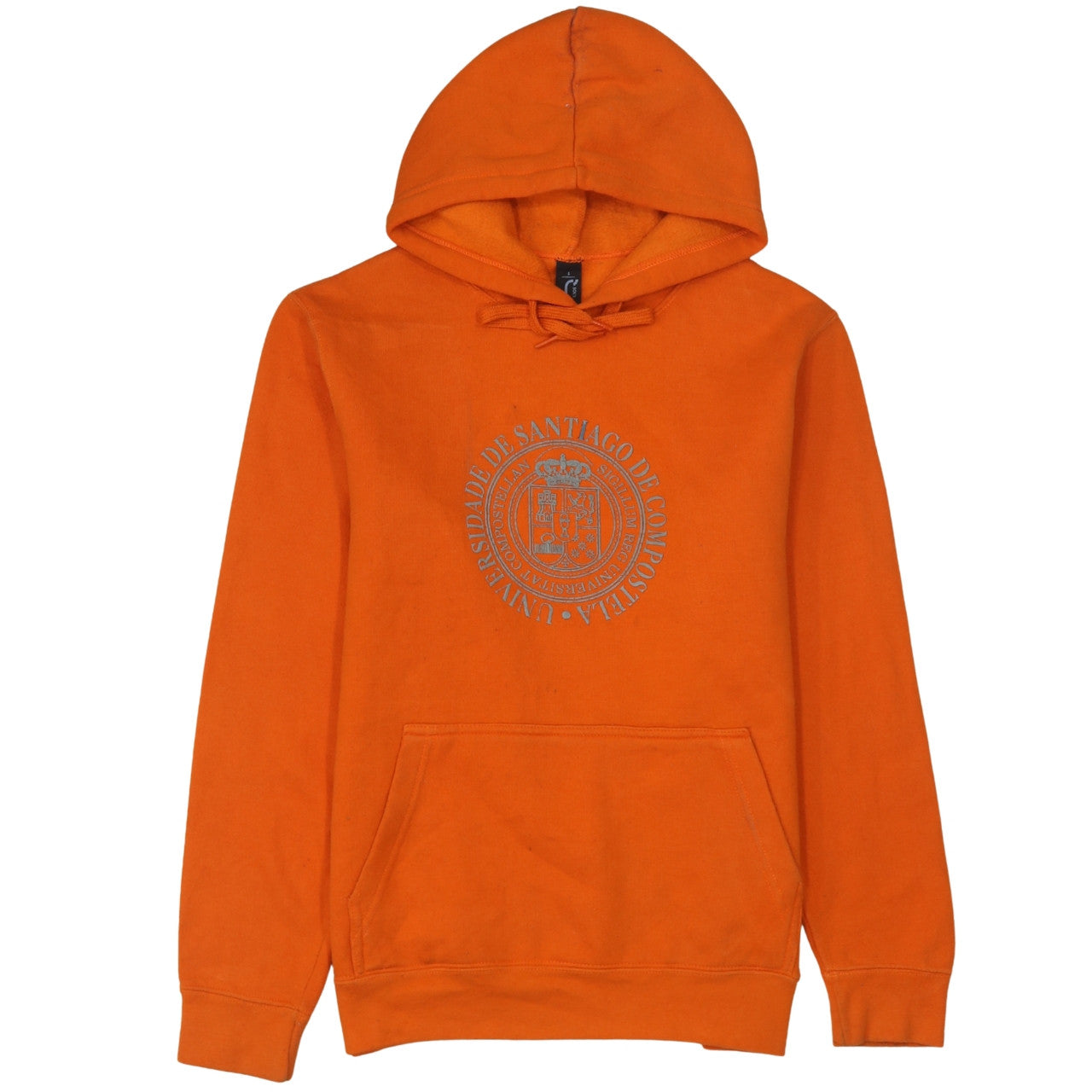 SOL'S Orange University Print Pullover Hoodie Women’s Small