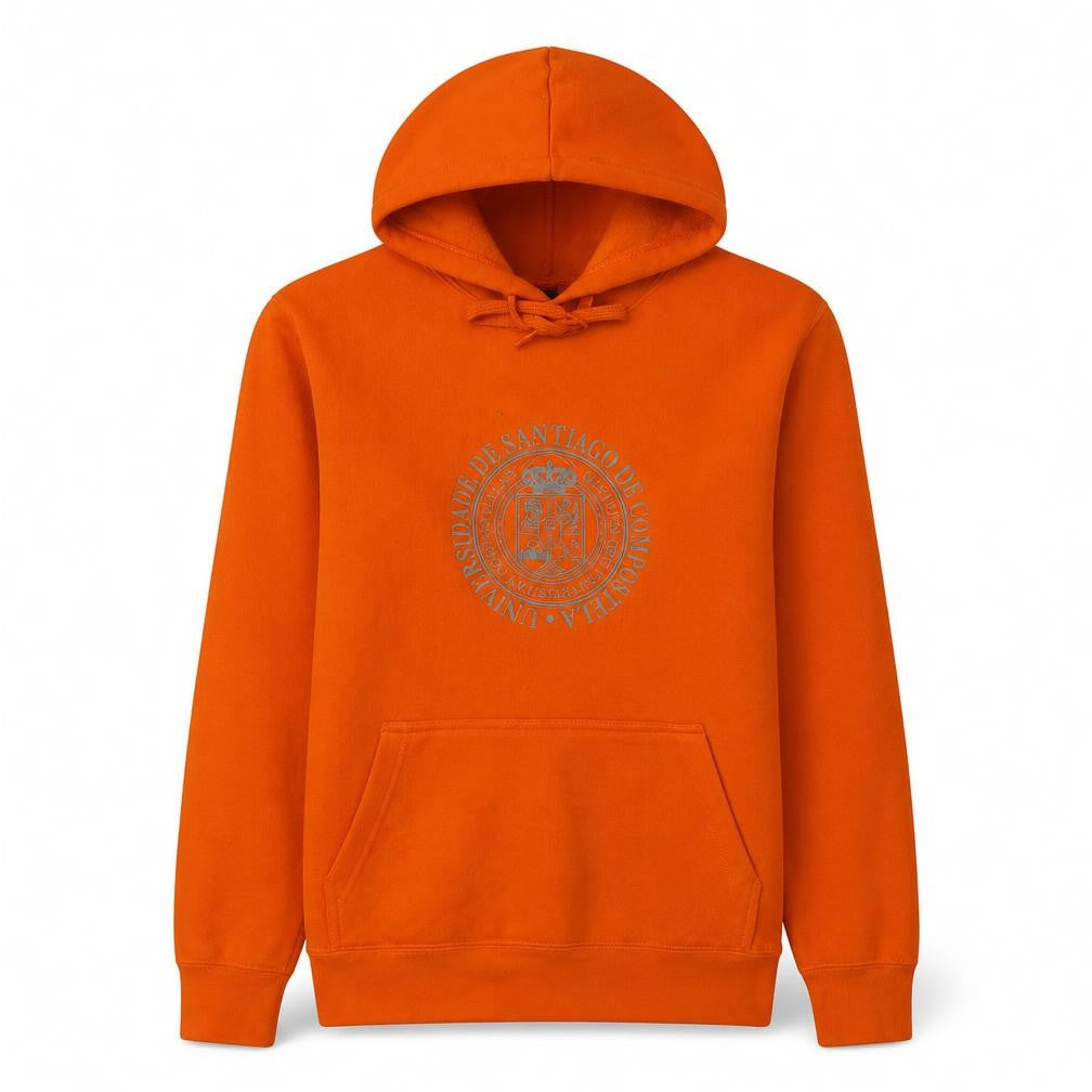 SOL'S Orange University Print Pullover Hoodie Women’s Small