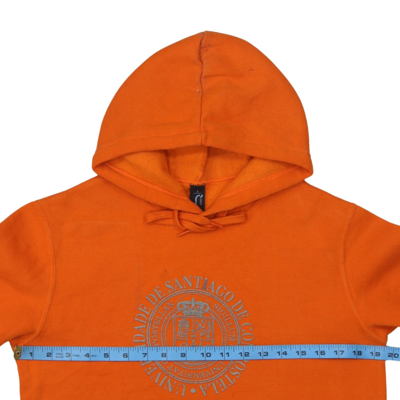 SOL'S Orange University Print Pullover Hoodie Women’s Small
