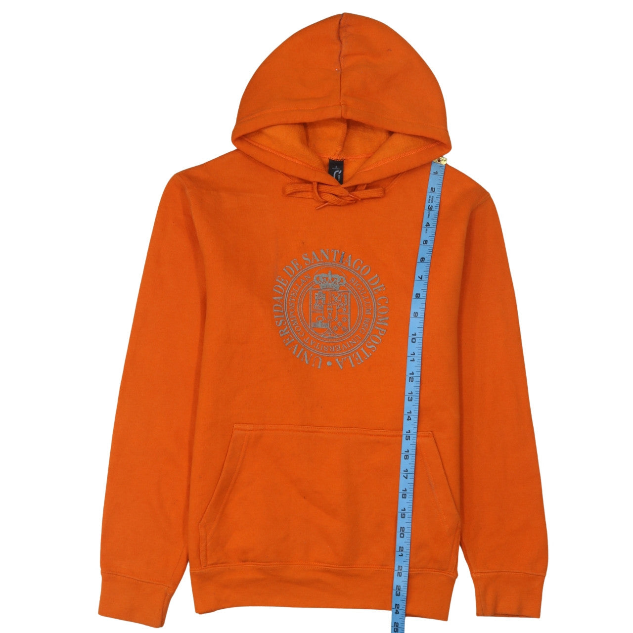SOL'S Orange University Print Pullover Hoodie Women’s Small