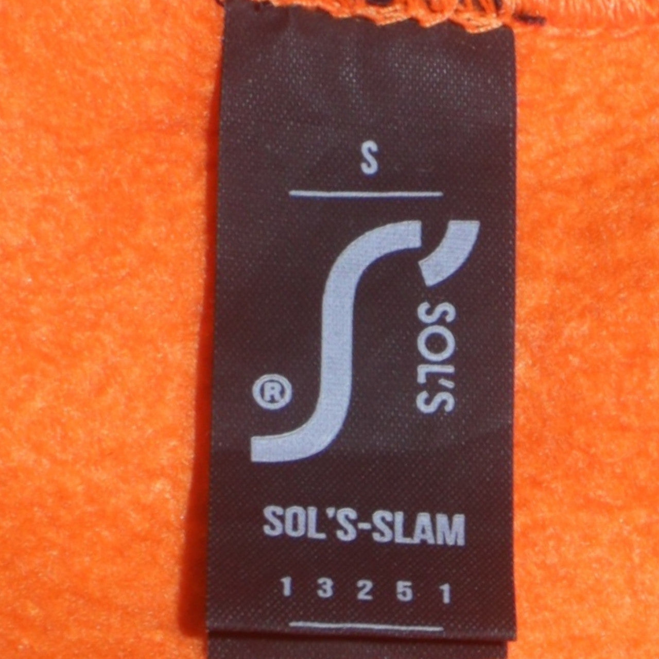 SOL'S Orange University Print Pullover Hoodie Women’s Small