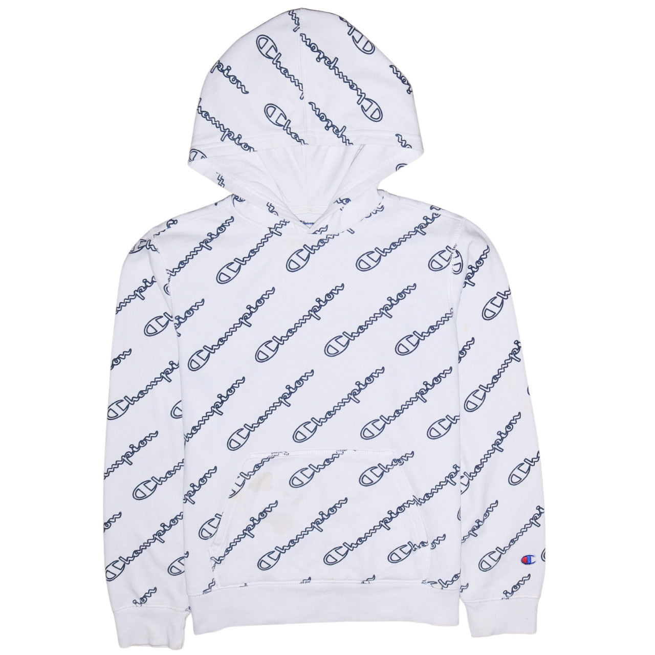 Champion Women's White XL Pullover Hoodie with Logo Print