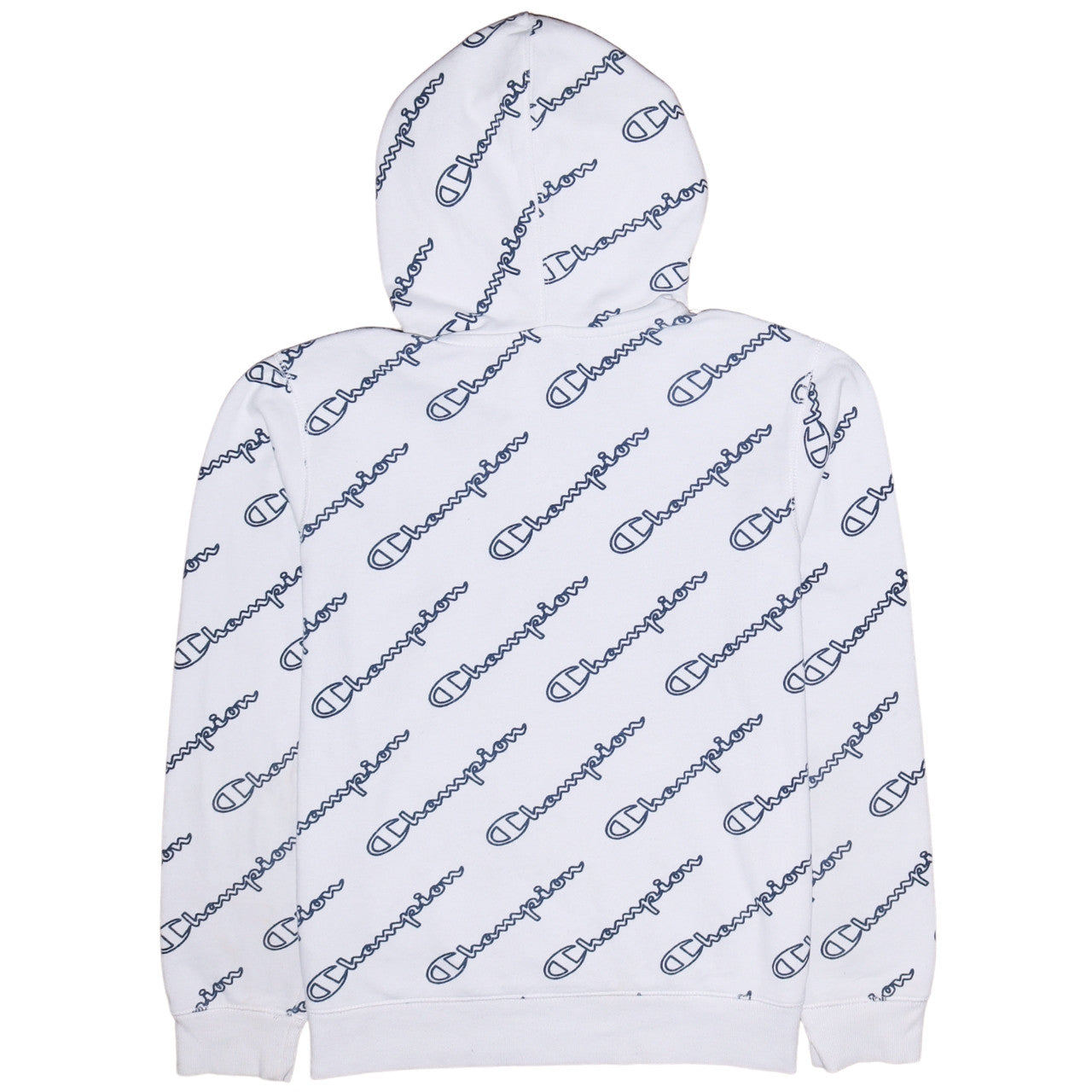 Champion Women's White XL Pullover Hoodie with Logo Print