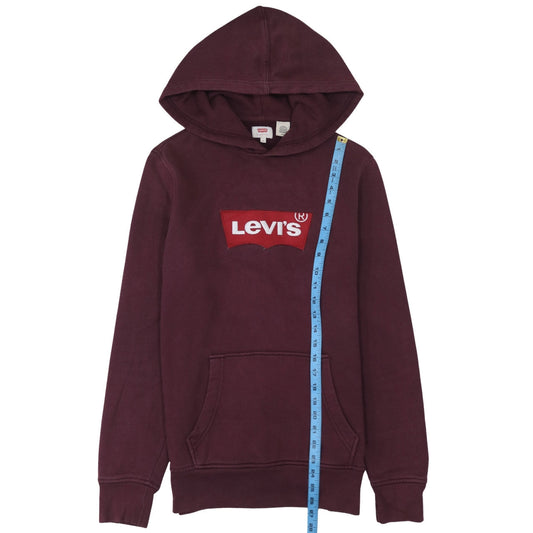 Levi's Men's Brown Pullover Hoodie S Logo Graphic Fleece