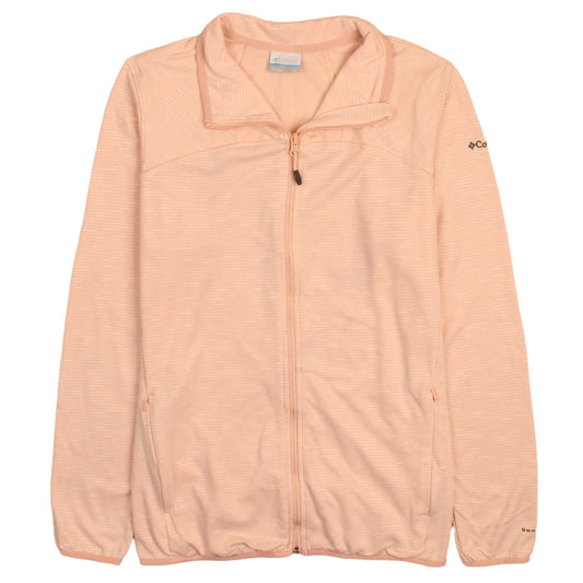 Columbia Women Peach Full Zip Lightweight Sweatshirt XL