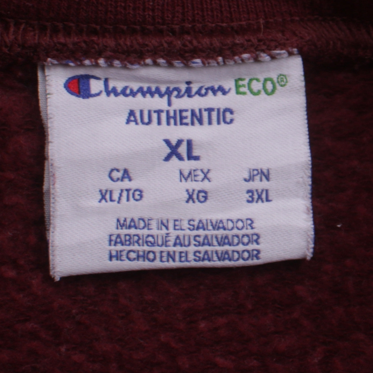 Champion Men’s Red XL Pullover Fleece Sweatshirt Crew Neck