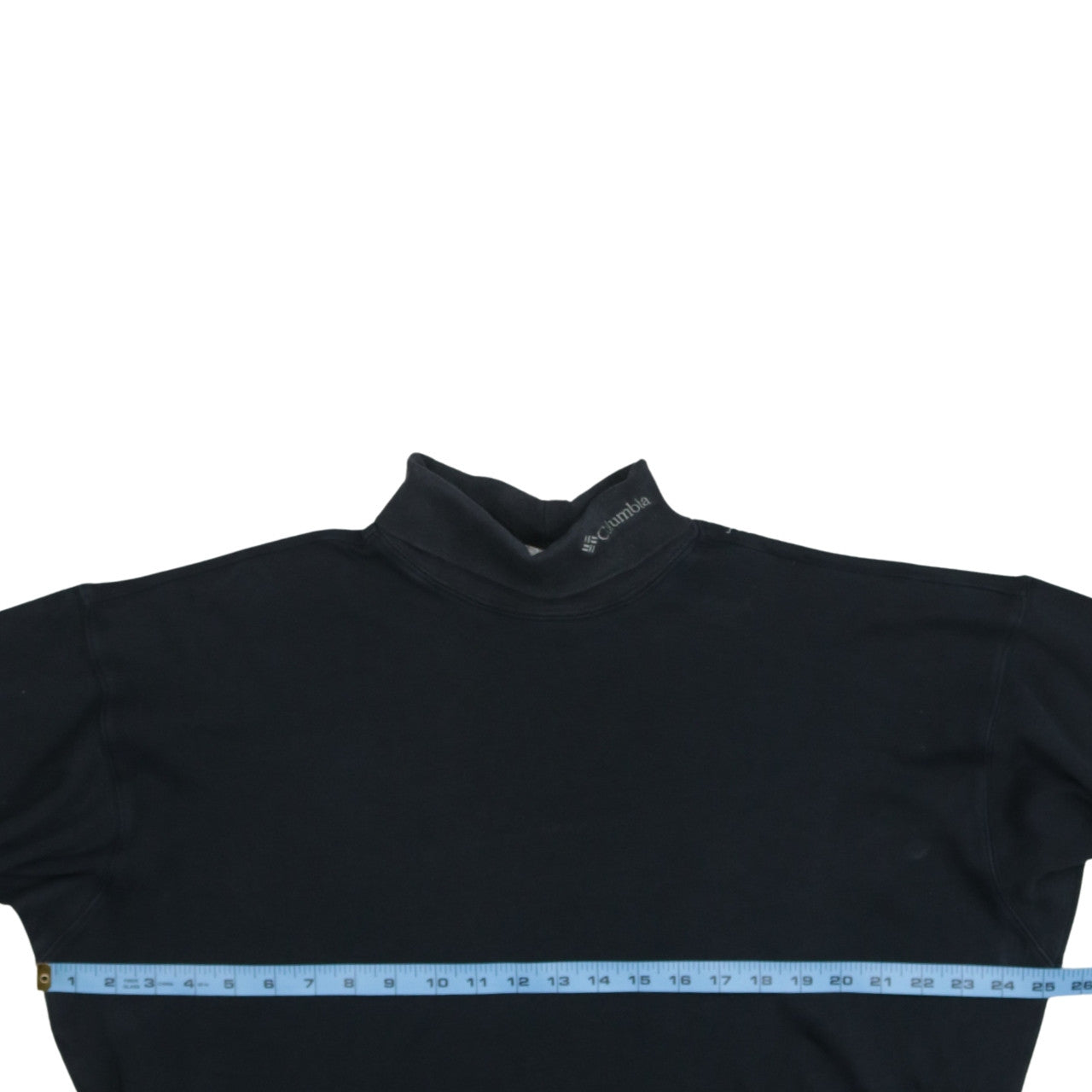 Columbia Men's Black XL Roll Neck Long Sleeve Cotton T-Shirt