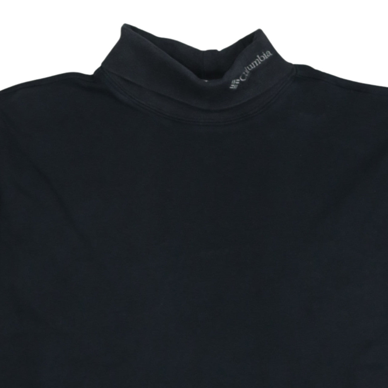 Columbia Men's Black XL Roll Neck Long Sleeve Cotton T-Shirt