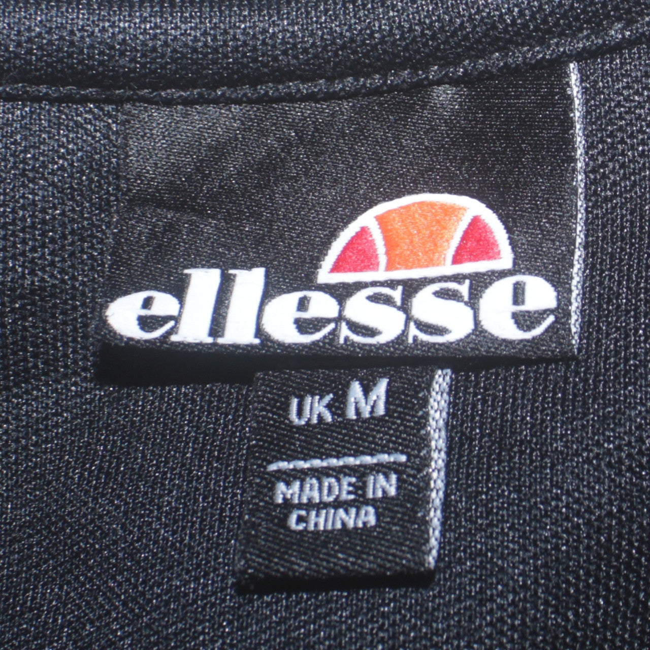 Ellesse Men's Black Red Full Zip Sweatshirt UK M