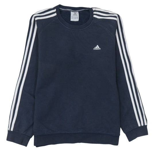 Adidas Men's Blue Crew Neck Pullover Sweatshirt M Regular Fit