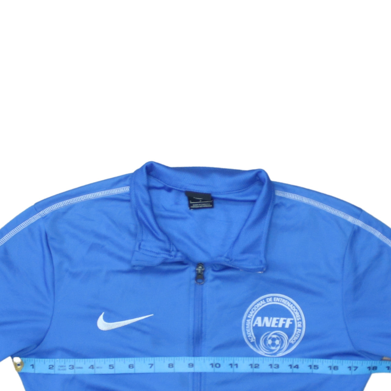 Nike Men Blue Full Zip Dri-Fit Football Sweatshirt Size S