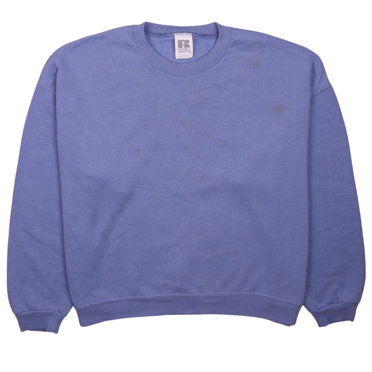 Russell Athletic Women’s Blue Pullover Sweatshirt Size L Cotton Blend