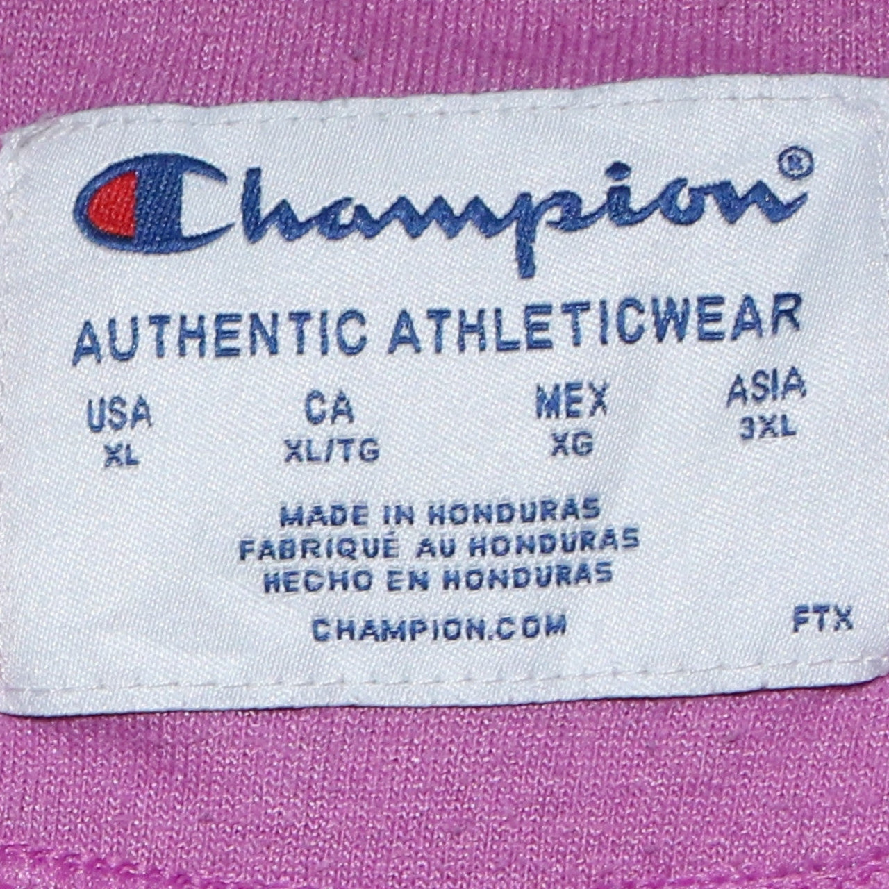 Champion Womens Pink Crew Neck Logo Sweatshirt XL