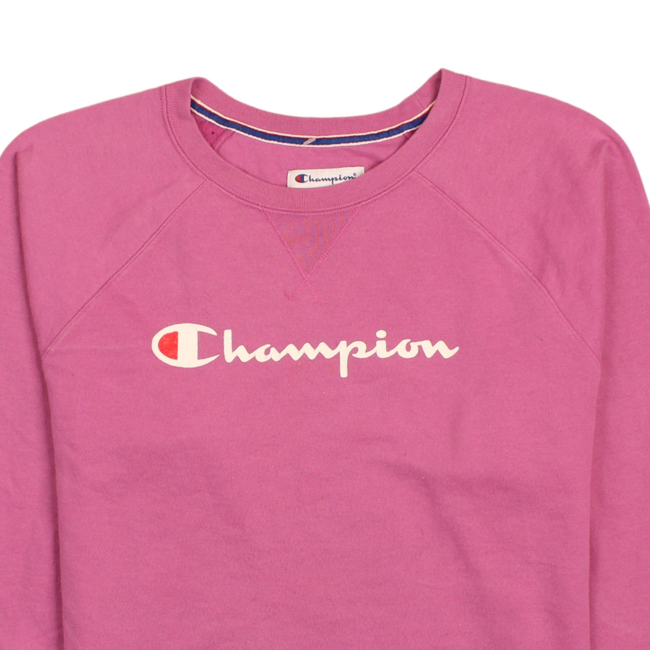 Champion Womens Pink Crew Neck Logo Sweatshirt XL