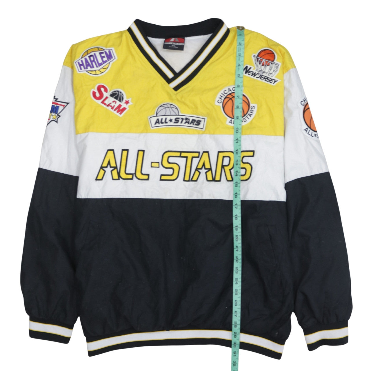 City Athletic Men’s Multicoloured 2XL Varsity All-Stars Basketball Jacket