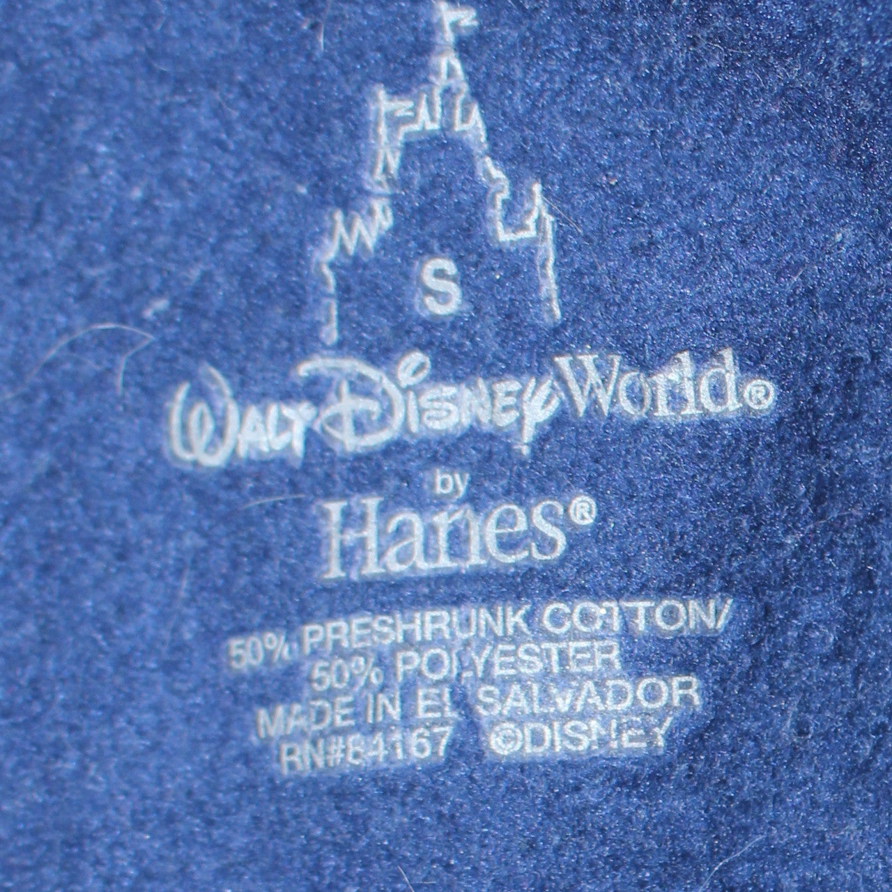 Walt Disney World by Hanes Navy Blue Hoodie Women S Pullover 2009 Graphic