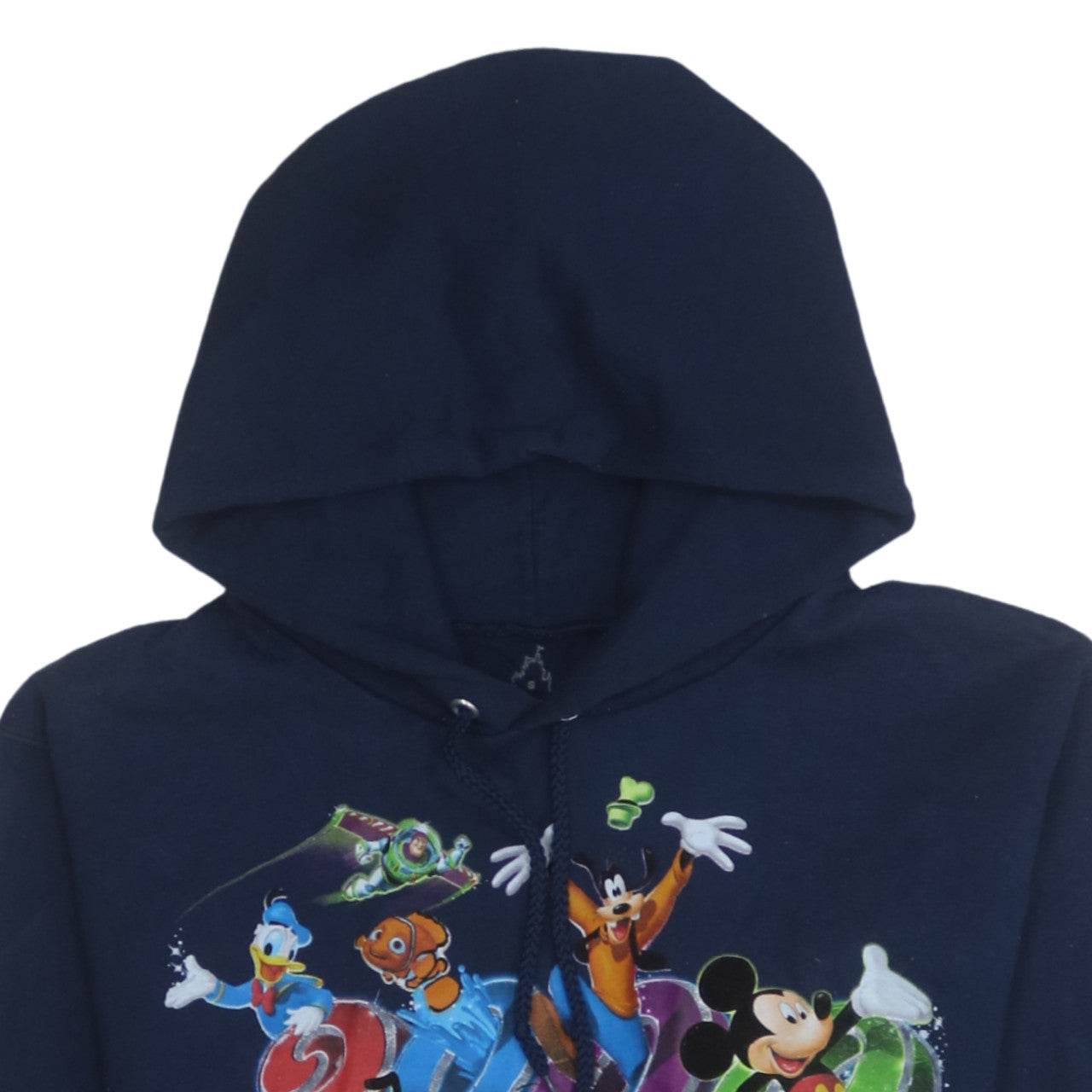 Walt Disney World by Hanes Navy Blue Hoodie Women S Pullover 2009 Graphic