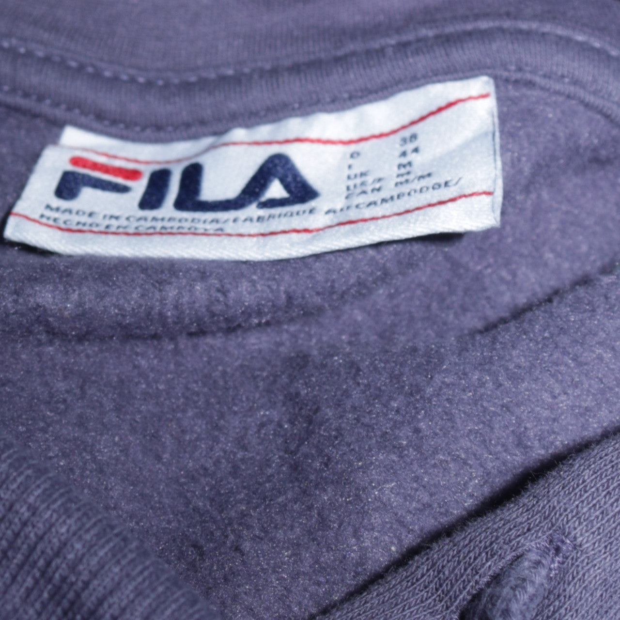FILA Women’s Blue Pullover Hoodie Medium Hooded Sweatshirt