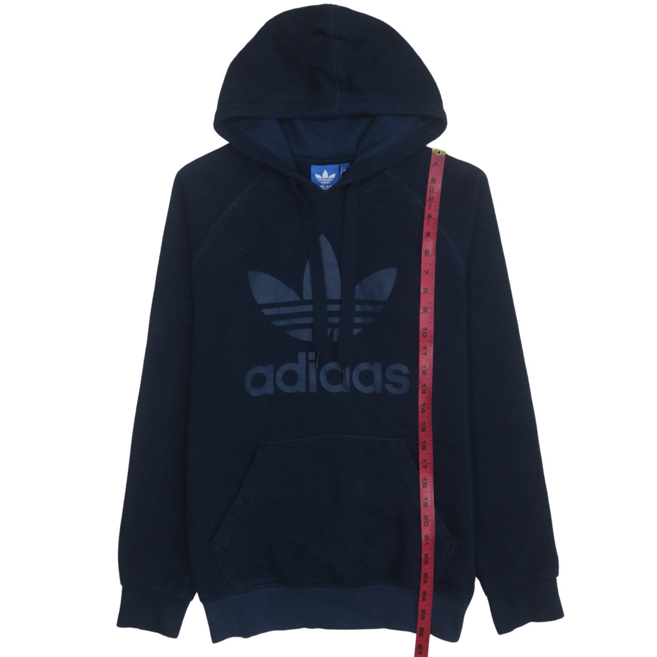 Adidas Men's Blue Pullover Hoodie Size S Regular Fit Logo Design