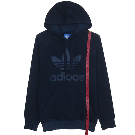 Adidas Men's Blue Pullover Hoodie Size S Regular Fit Logo Design