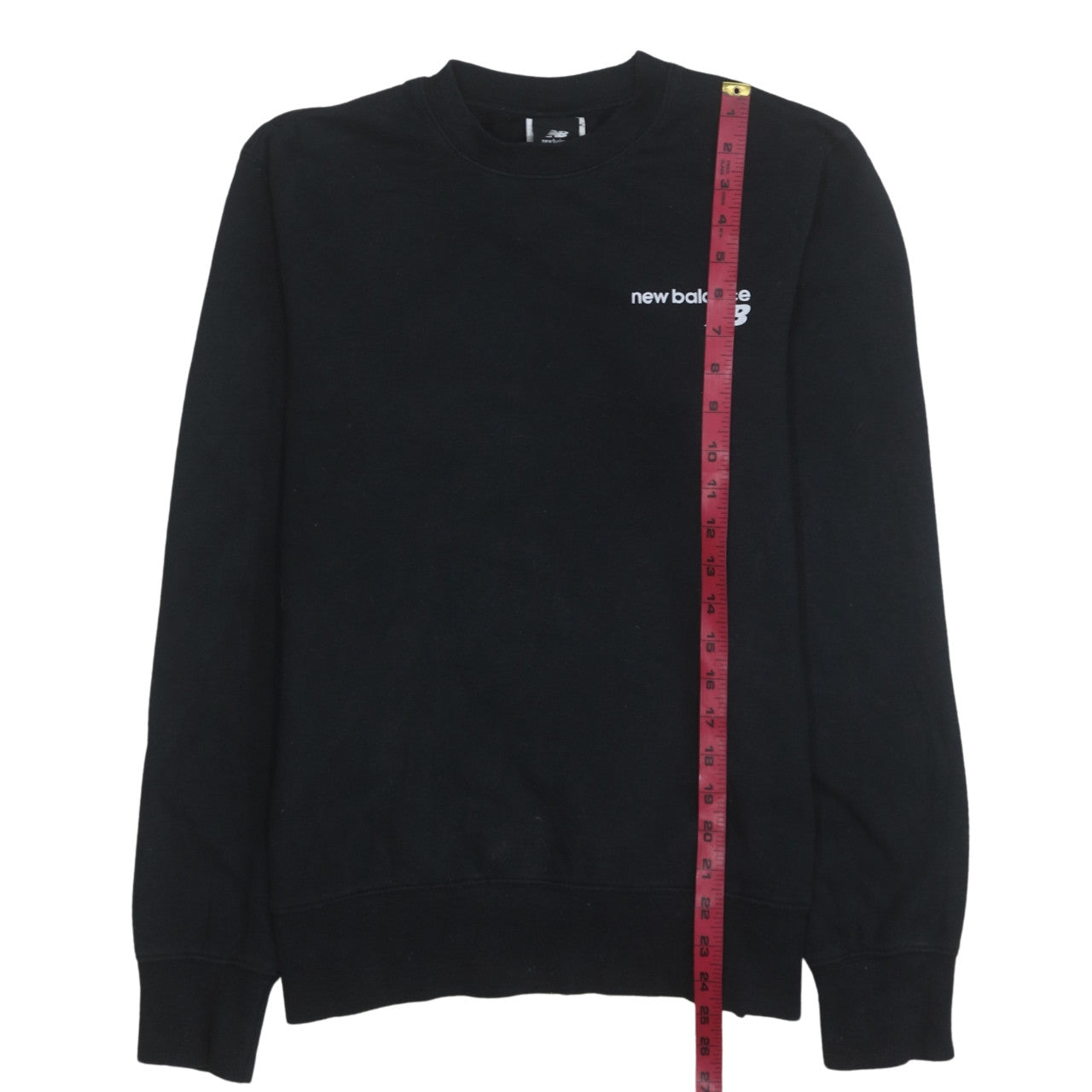 New Balance Men's Black Crew Neck Sweatshirt Size S Fleece Pullover