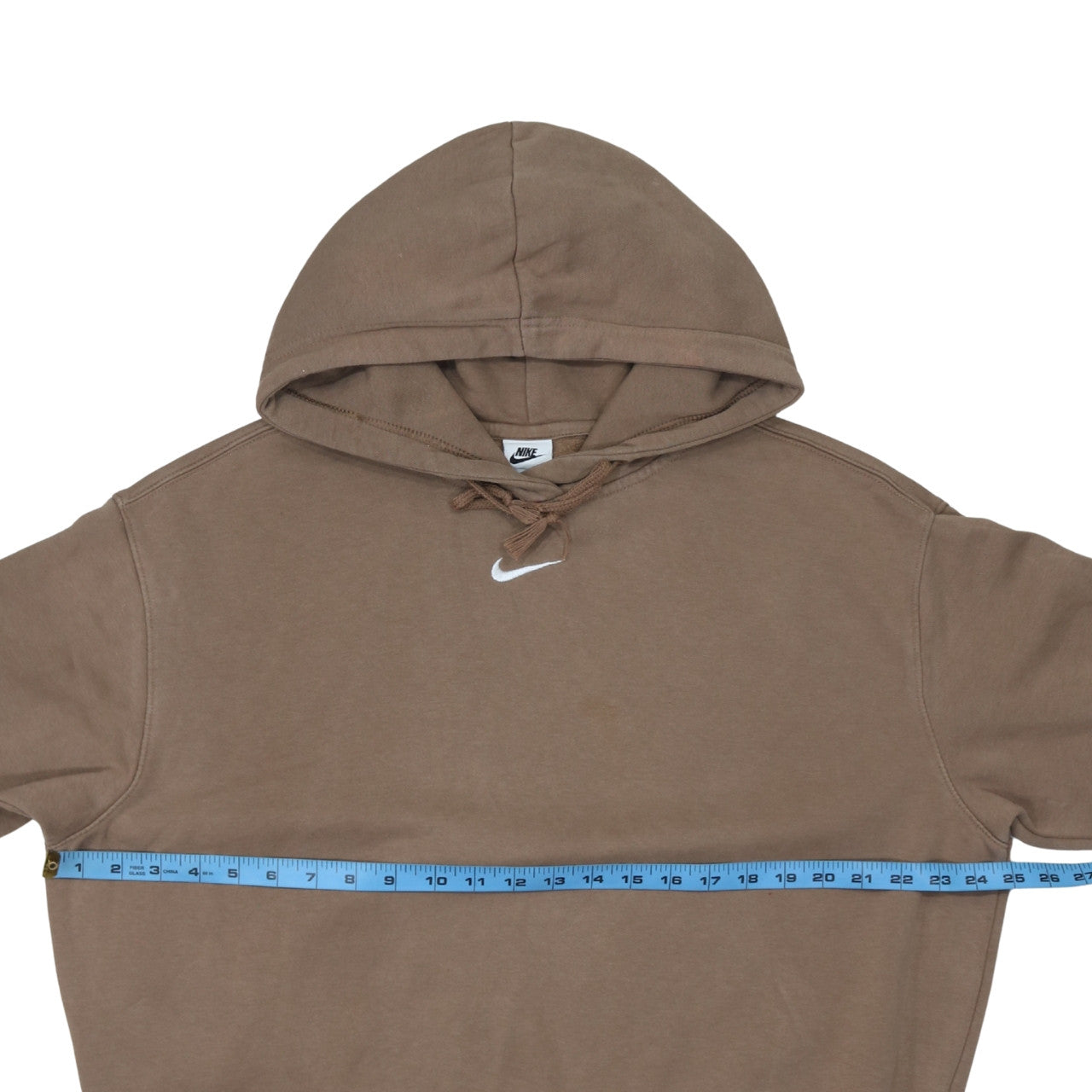 Nike Men’s Brown Pullover Hoodie S Logo Sports Fleece