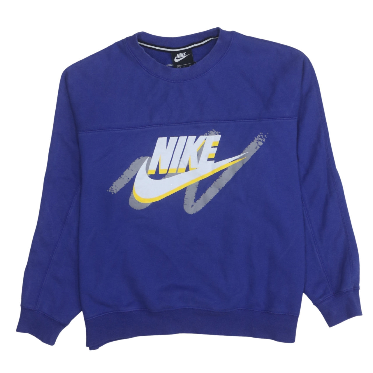 Nike Women’s Blue Graphic Logo Pullover Sweatshirt Size S