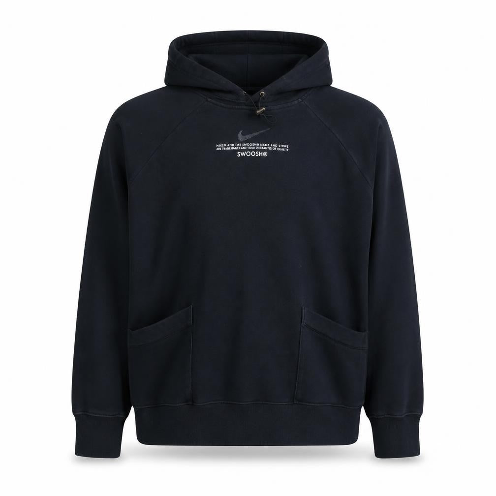 Nike Men's Black 2XL Pullover Hoodie with Logo Print