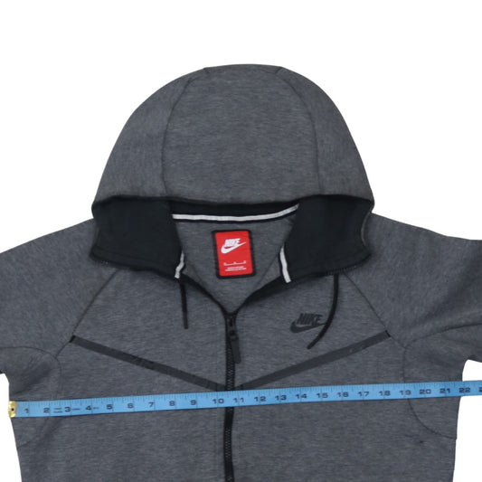 Nike Men's Grey Full Zip Hoodie Medium Sportswear