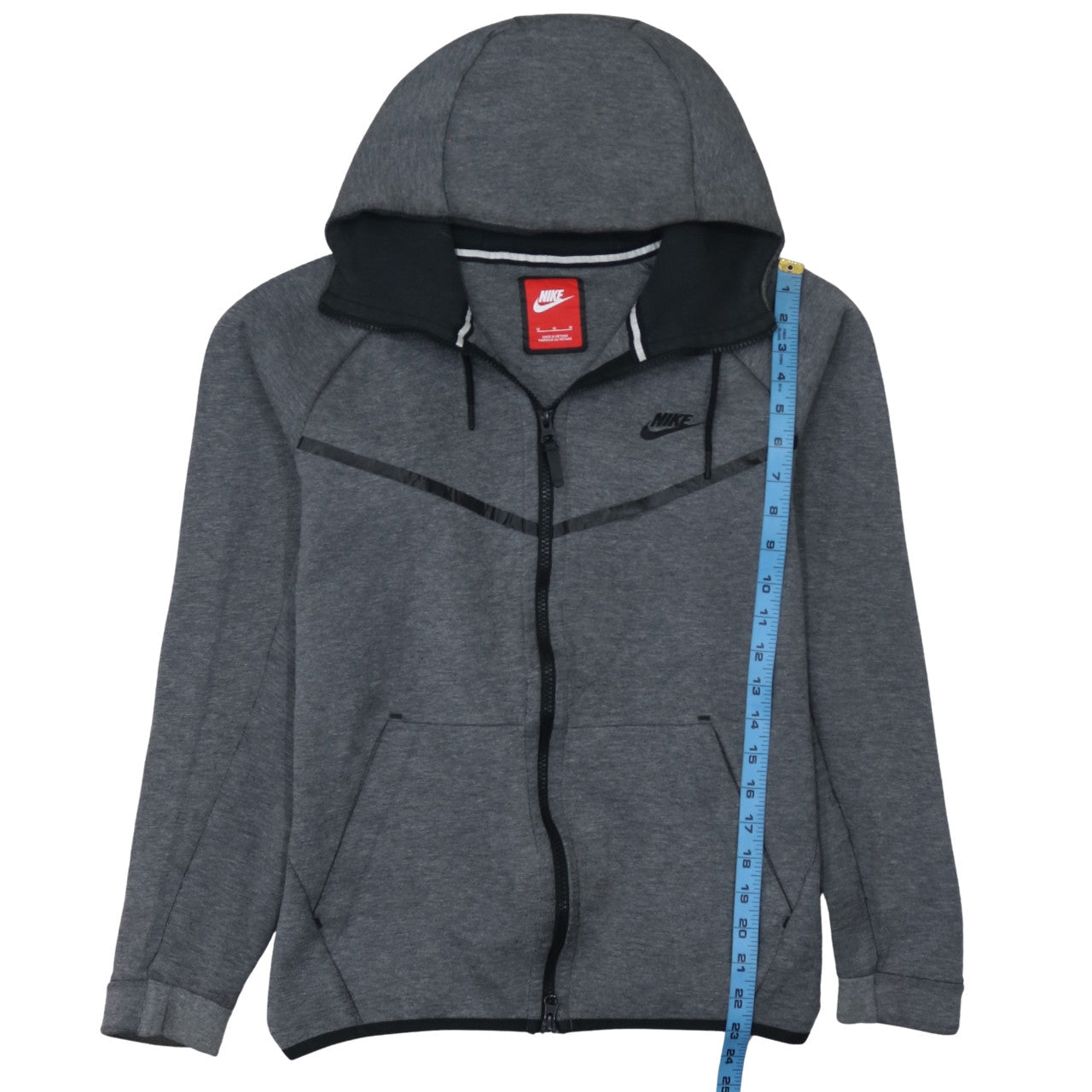Nike Men's Grey Full Zip Hoodie Medium Sportswear